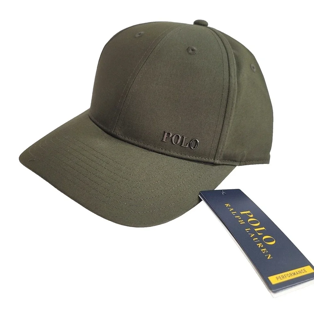 Polo Ralph Lauren‎ Performance Hat Mens One Size Armadillo Green Pony Logo NEW